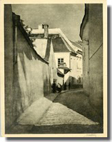 Jan Bułhak, "Zaułek Bernardyński w Wilnie"
